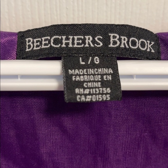 Beecher Brook Purple crisscross, cold should shirt - Picture 8 of 10